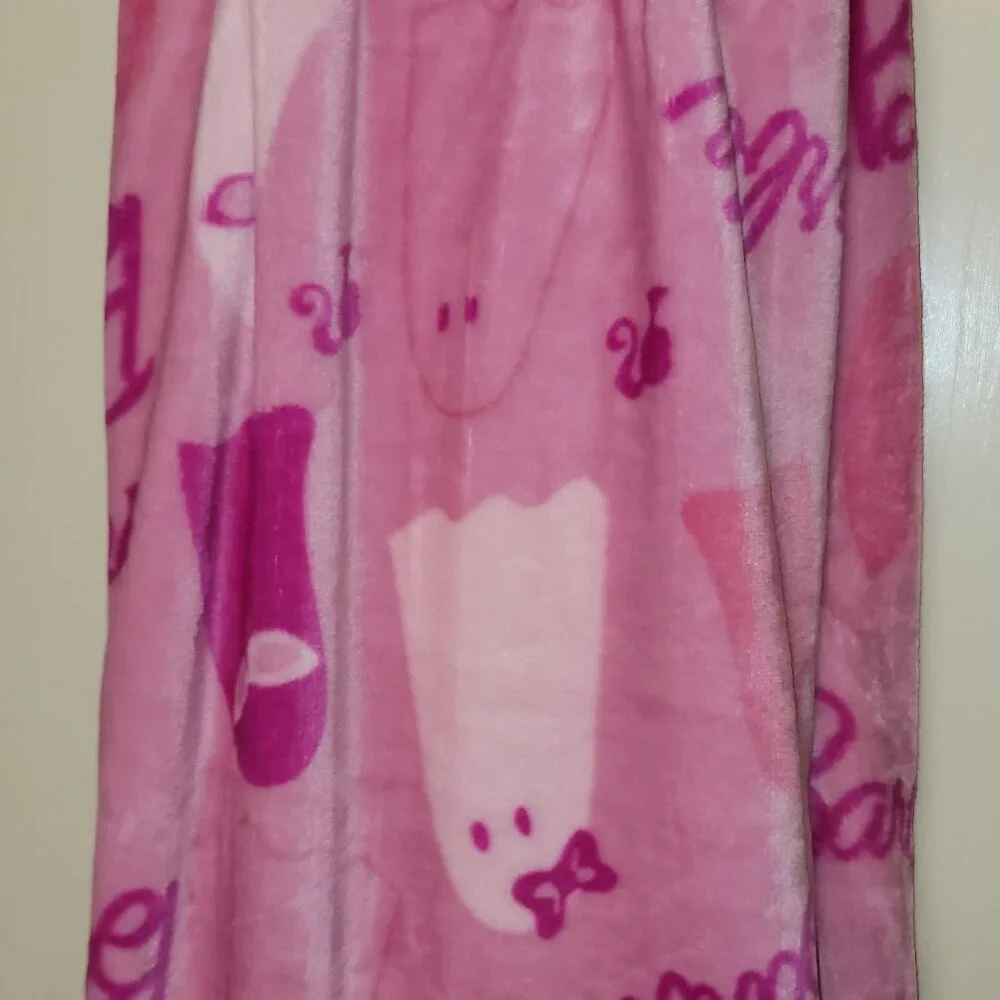 Barbie Spooky Pink Ghost Blanket